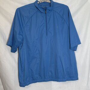 Greg Norman Blue Short Sleeve 1/4 Zip Golf Windbreaker Men’s XL